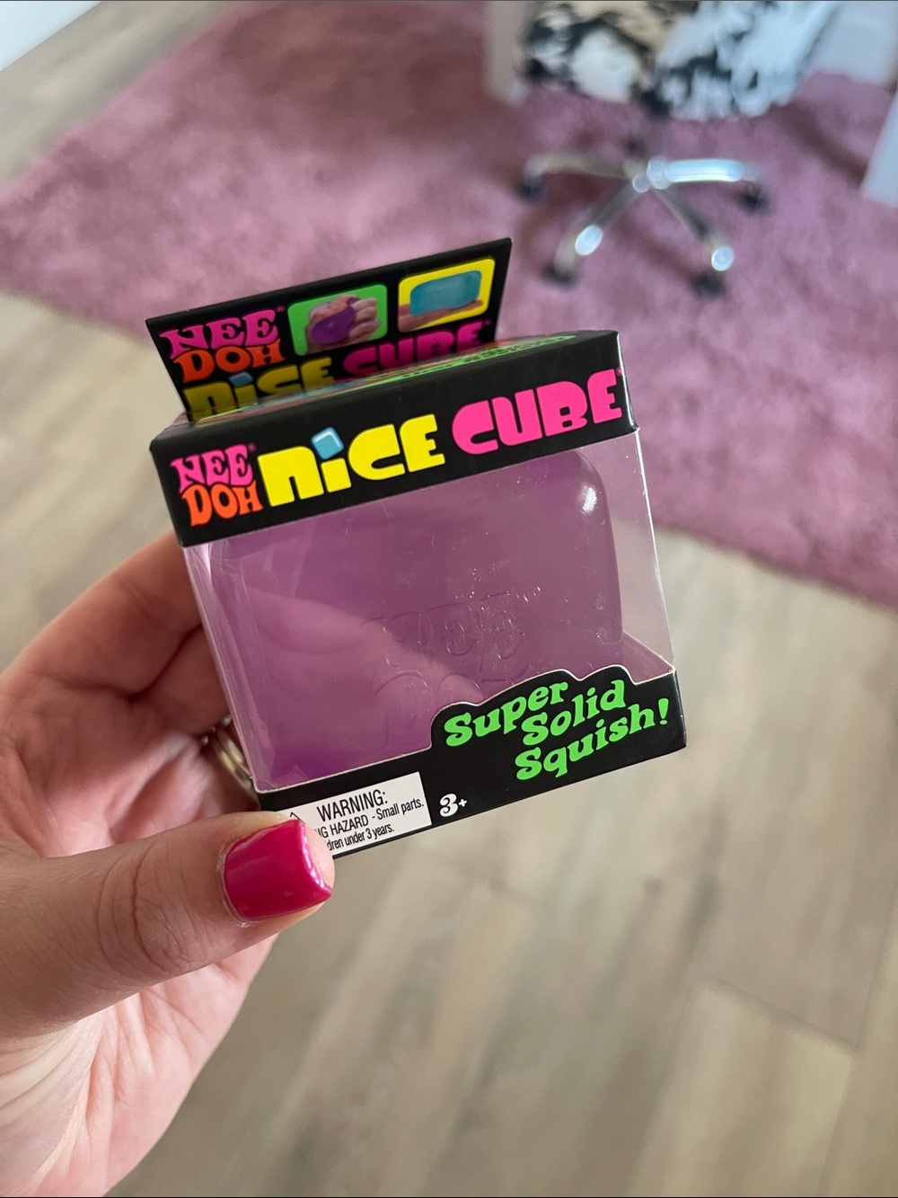 NEEDOH Nice Cube Super Solid Squish Stress Toy - Purple